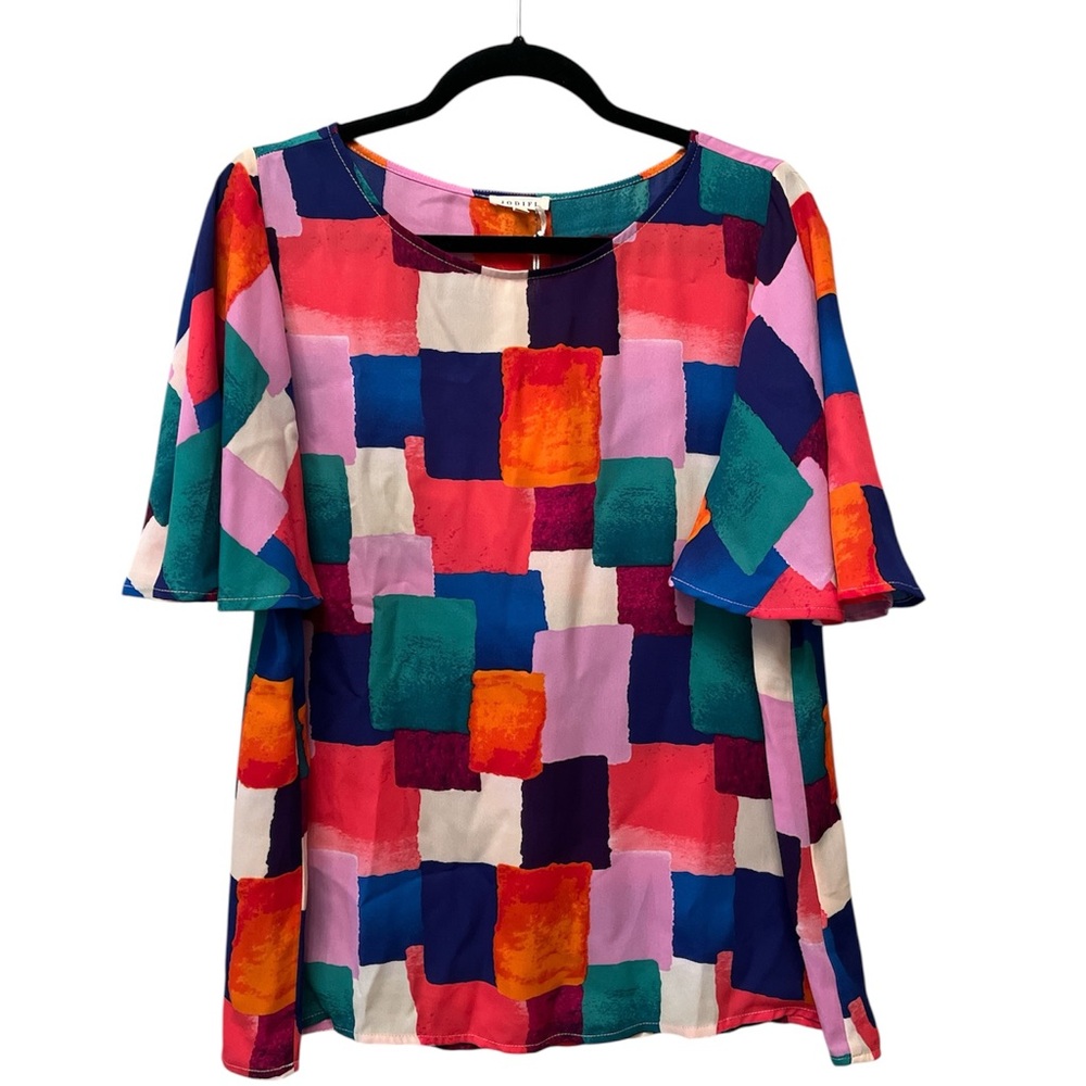 JODIFL Multicolor Patchwork Blouse